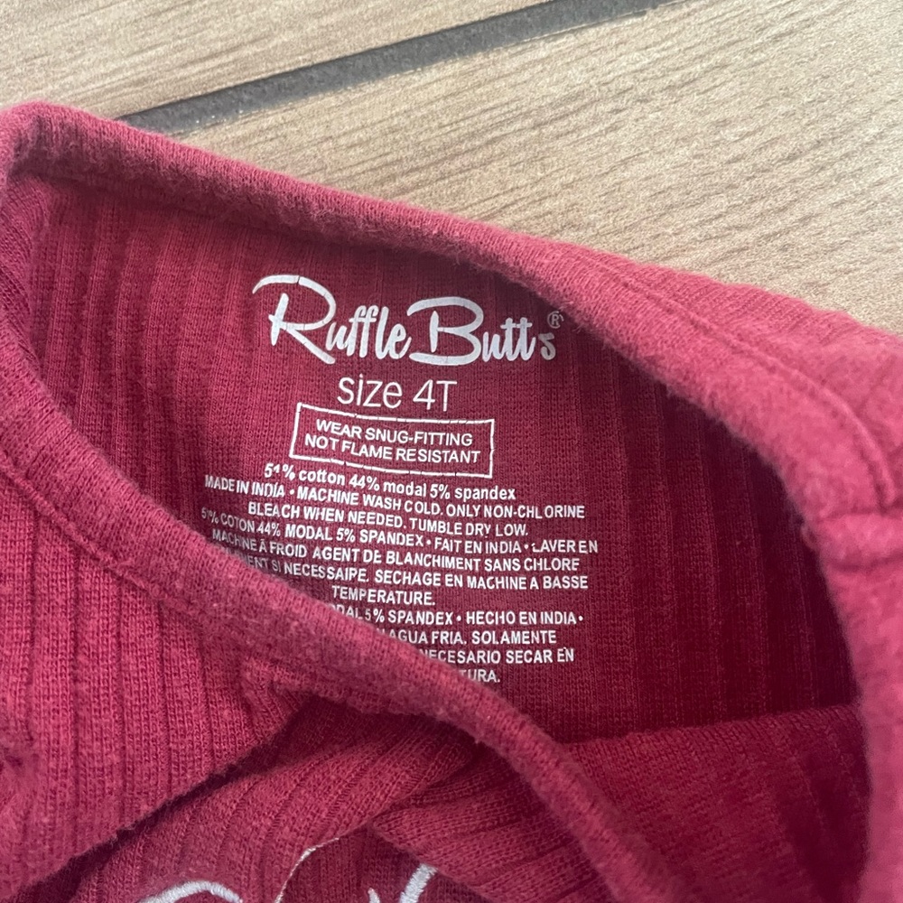 Monogrammed cFm RuffleButts pjs - Picture 4 of 4